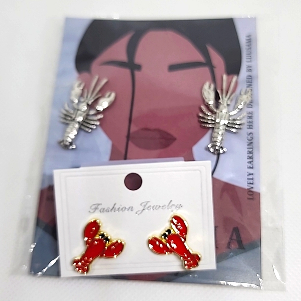Crawfish Mudbug 🦞 Earrings!!